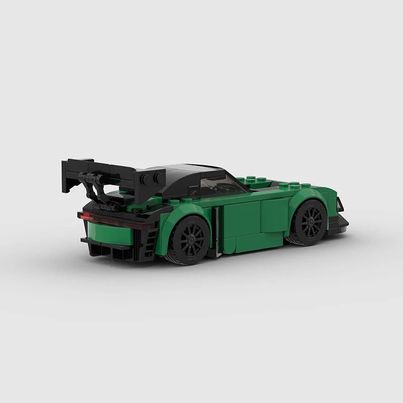 Mercedes AMG GT3 EVO made from lego building blocks