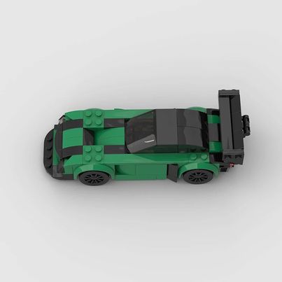 Mercedes AMG GT3 EVO made from lego building blocks