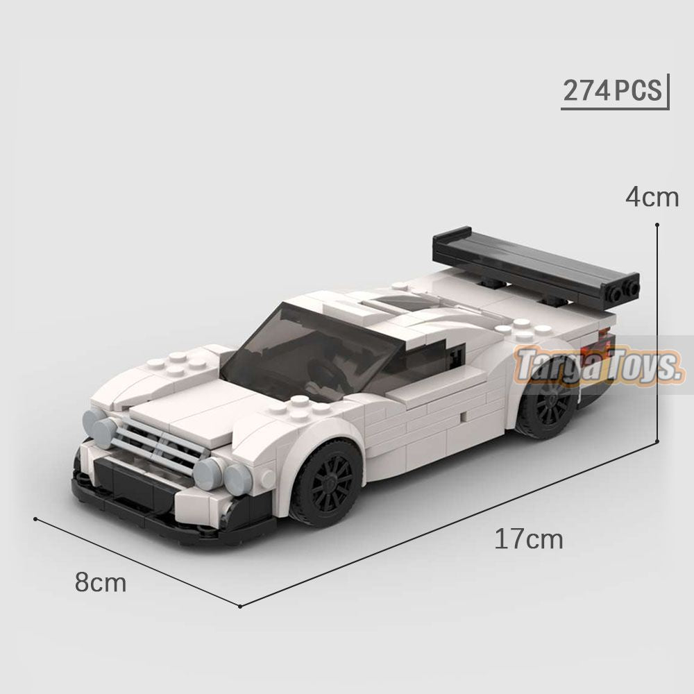 Mercedes CLK GTR made from lego building blocks