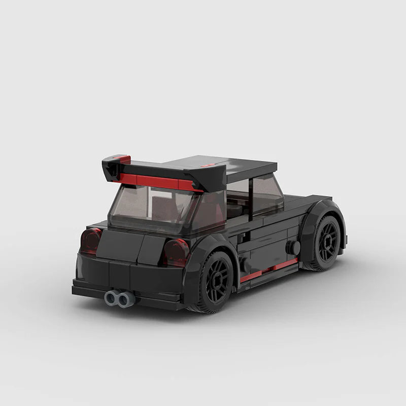 Mini Cooper made from lego building blocks