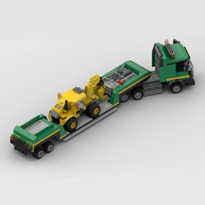 Mining Excavator Transport made from lego building blocks