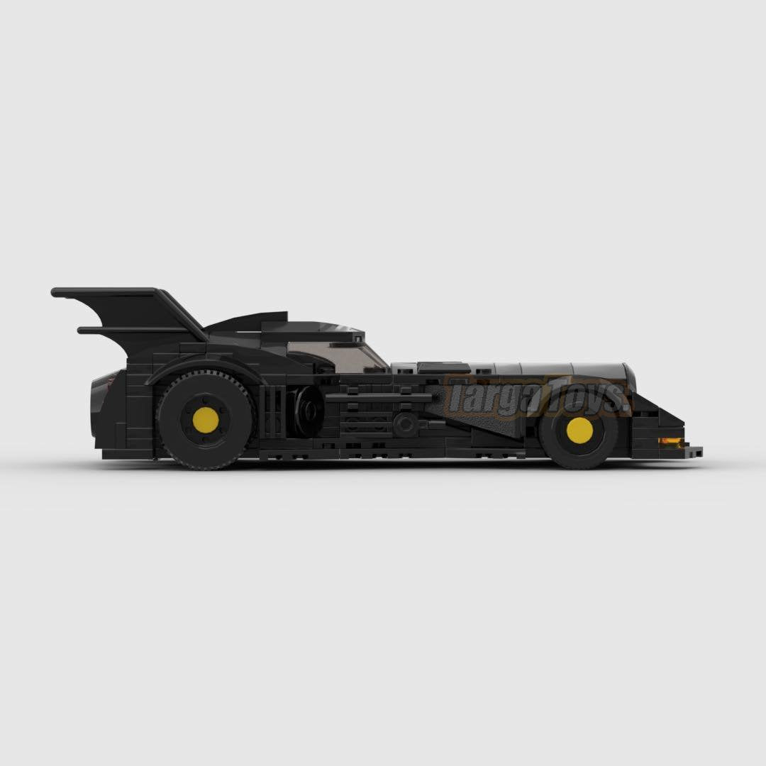 Modern Batmobile made from lego building blocks