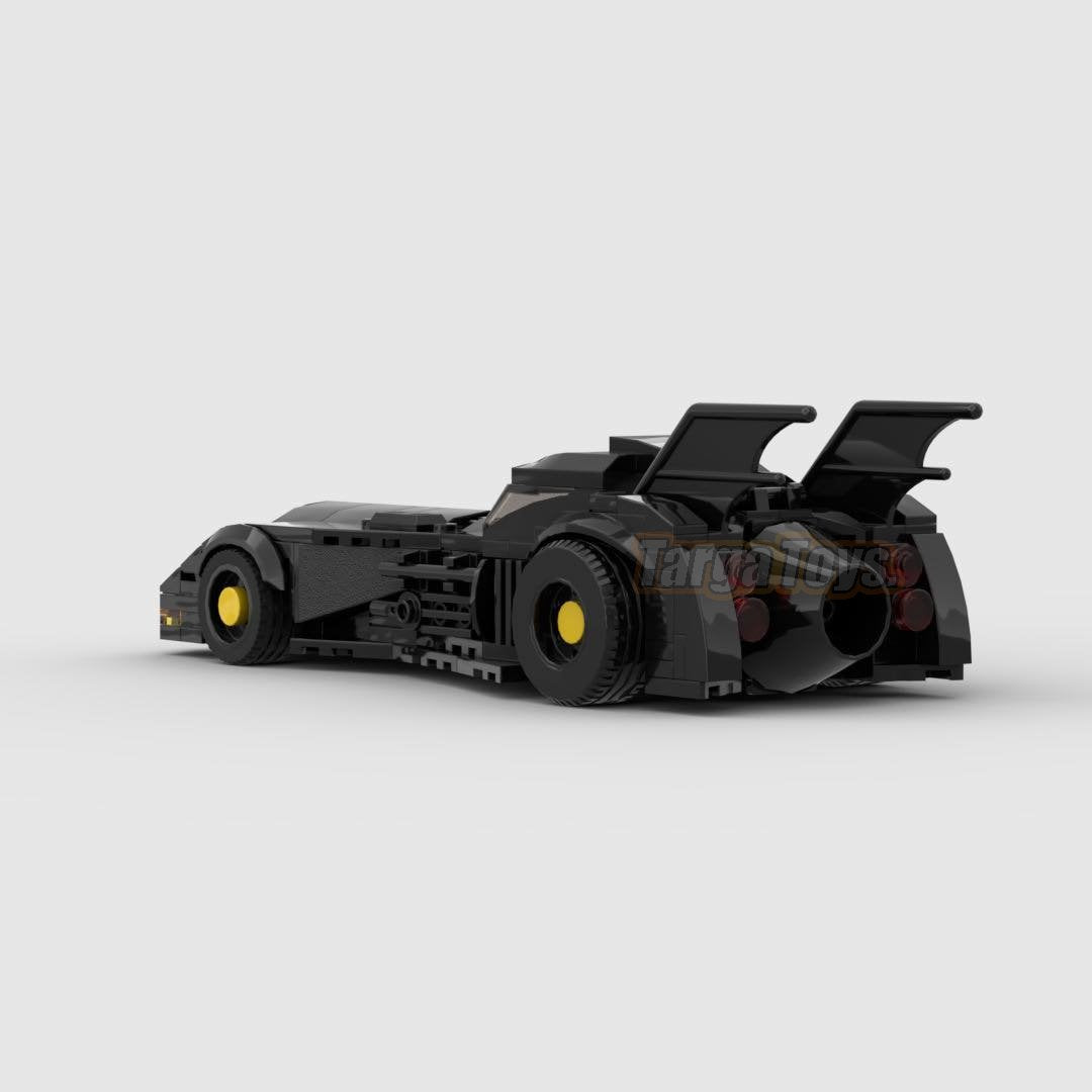 Modern Batmobile made from lego building blocks