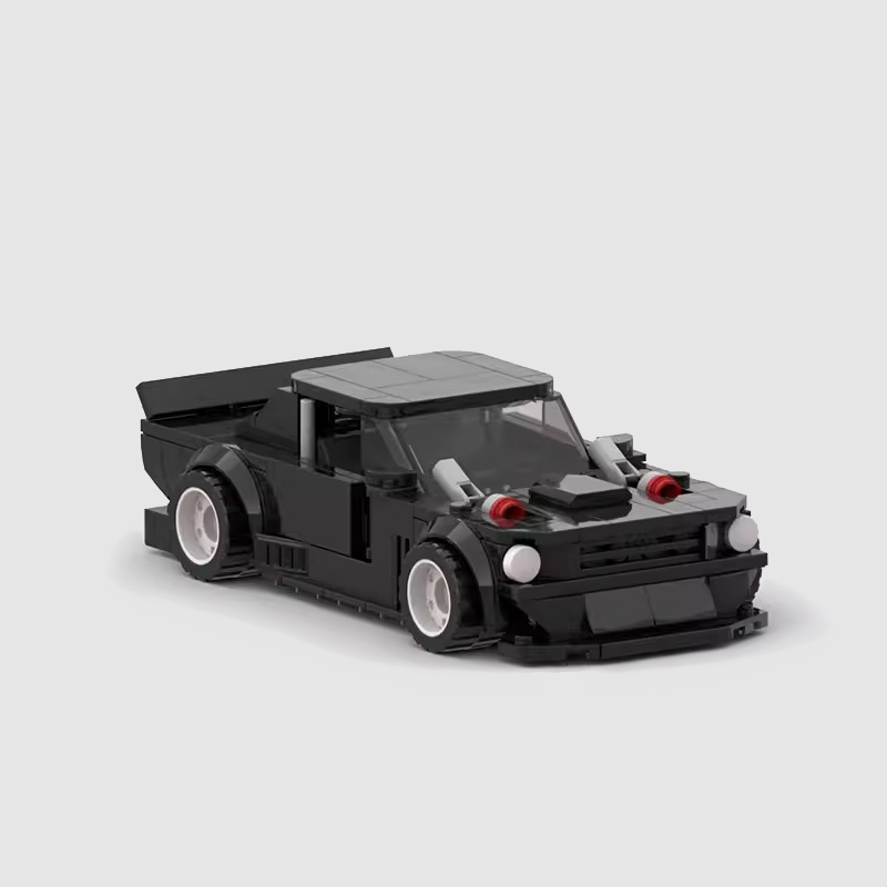 Mustang Ken Block Hoonicorn made from lego building blocks