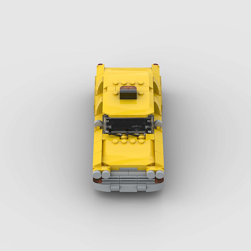 New York Taxi Cab made from lego building blocks