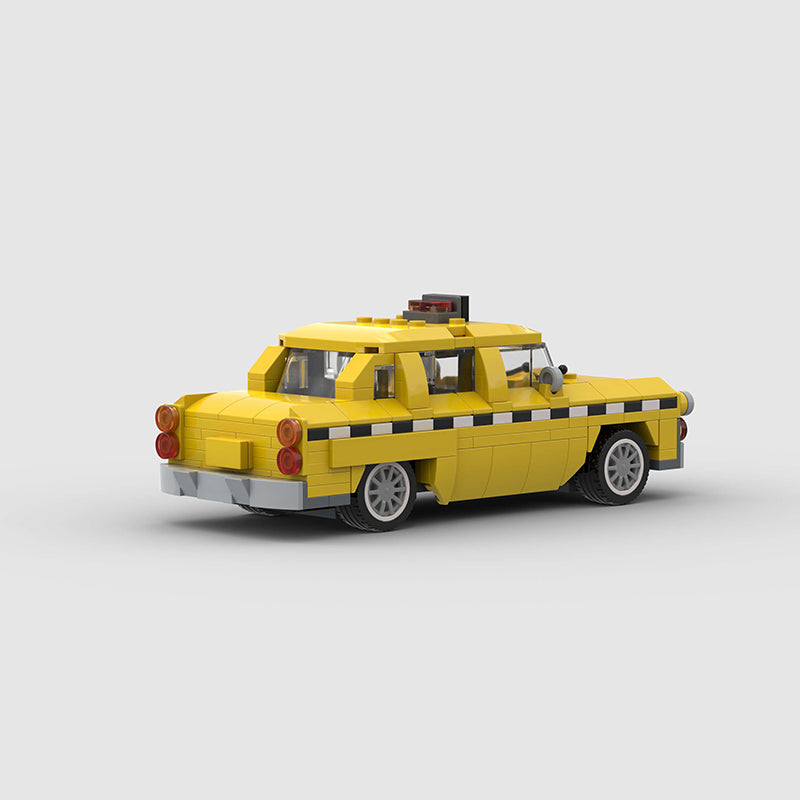 New York Taxi Cab made from lego building blocks