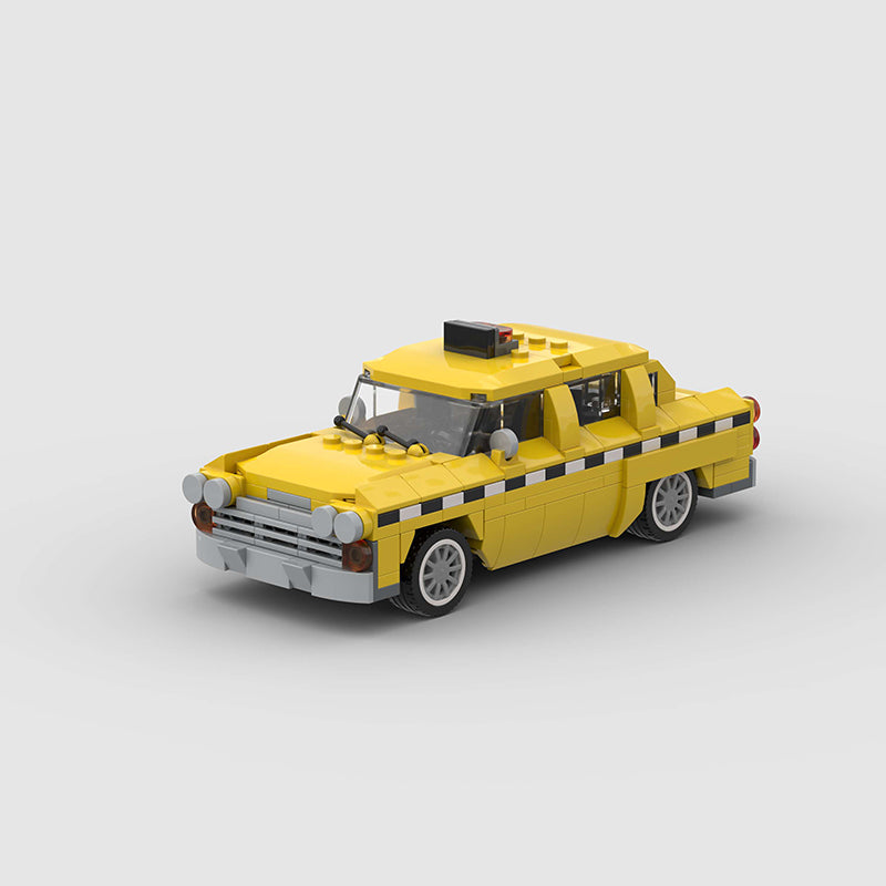 Image of New York Taxi Cab - Lego Building Blocks by Targa Toys