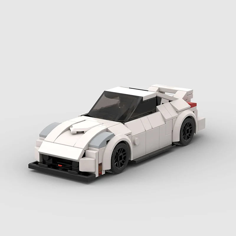 Nissan 350Z made from lego building blocks