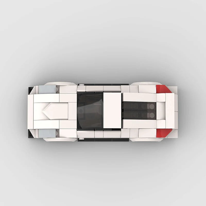 Nissan 350Z made from lego building blocks