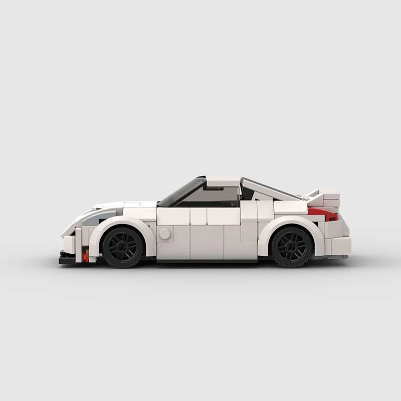 Nissan 350Z made from lego building blocks