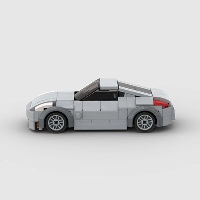 Nissan 350Z made from lego building blocks