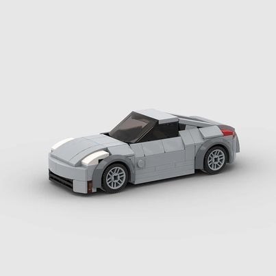 Nissan 350Z made from lego building blocks