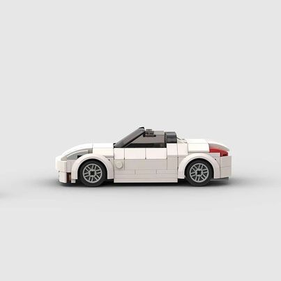 Nissan 350Z Convertible made from lego building blocks