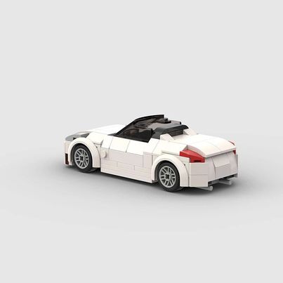 Nissan 350Z Convertible made from lego building blocks