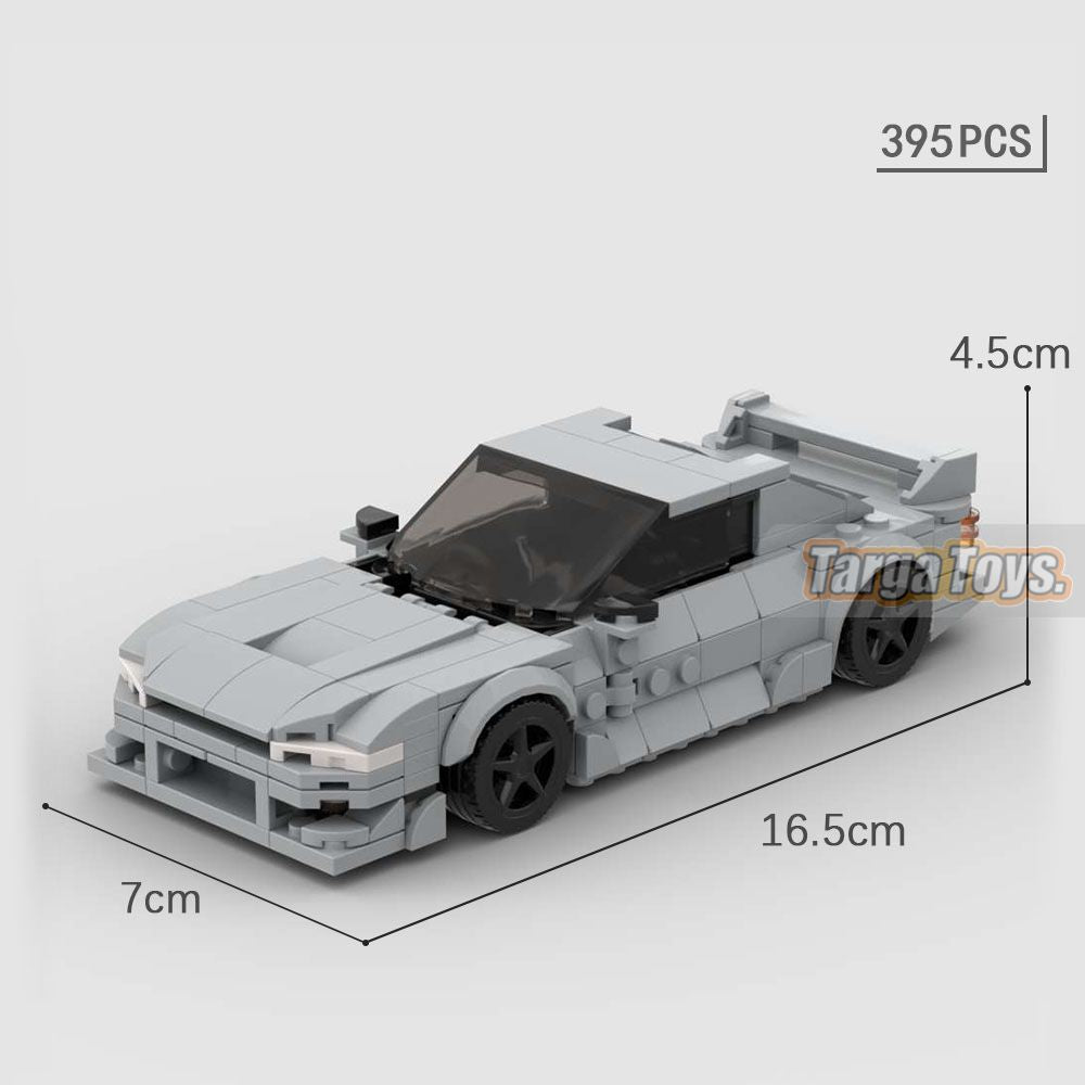 Nissan Silvia S14 made from lego building blocks