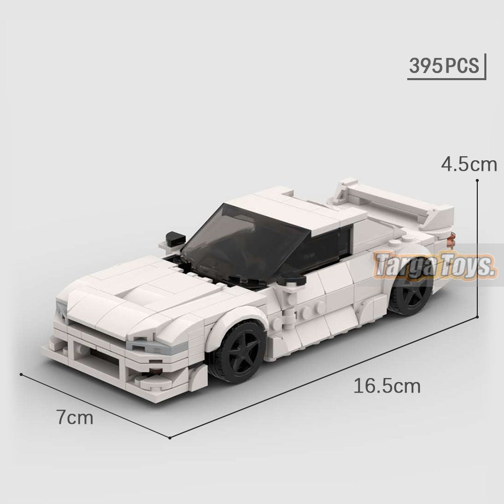 Nissan Silvia S14 made from lego building blocks