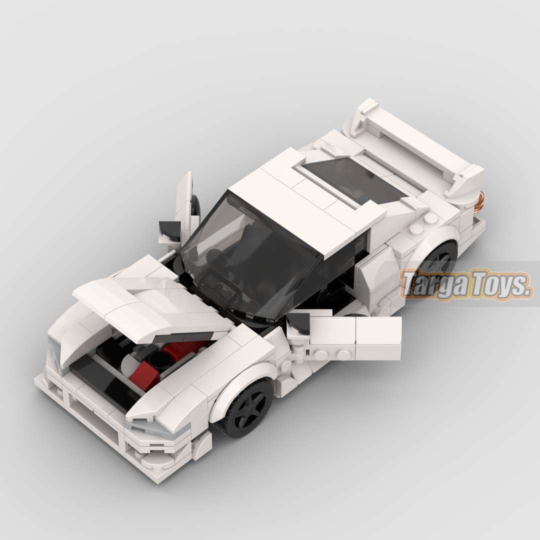 Nissan Silvia S14 made from lego building blocks