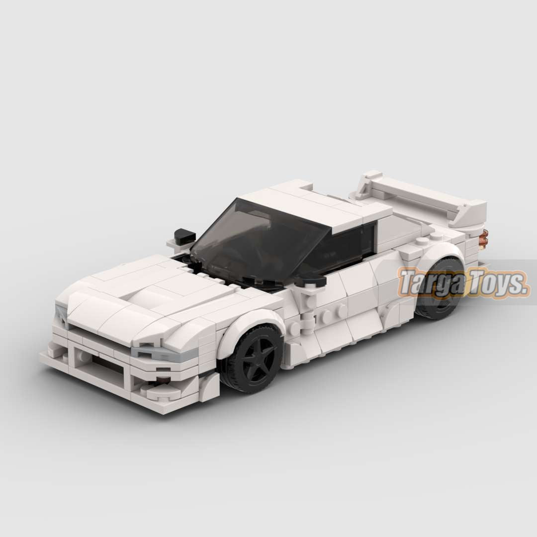 Nissan Silvia S14 made from lego building blocks