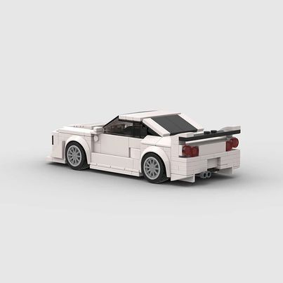 Nissan Skyline GT-R R34 made from lego building blocks