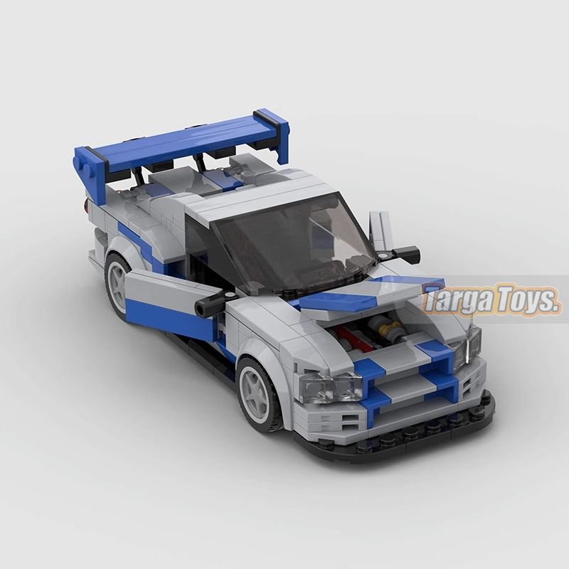 Nissan Skyline R34 | Fast & Furious made from lego building blocks