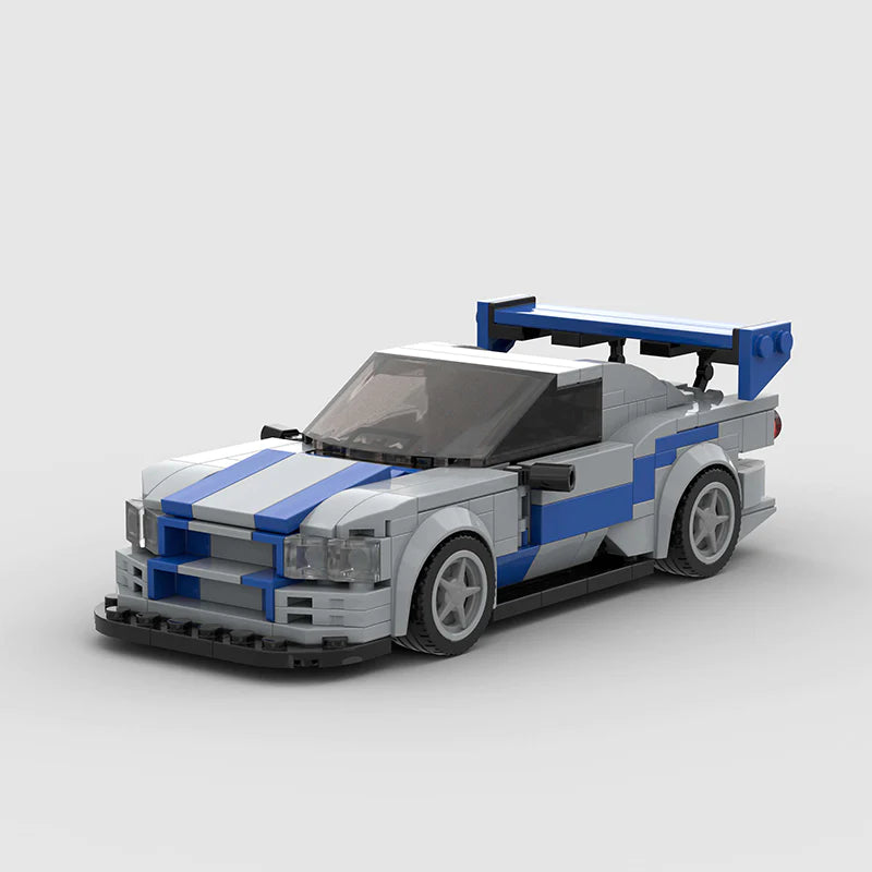 Image of Nissan Skyline R34 | Fast & Furious - Lego Building Blocks by Targa Toys