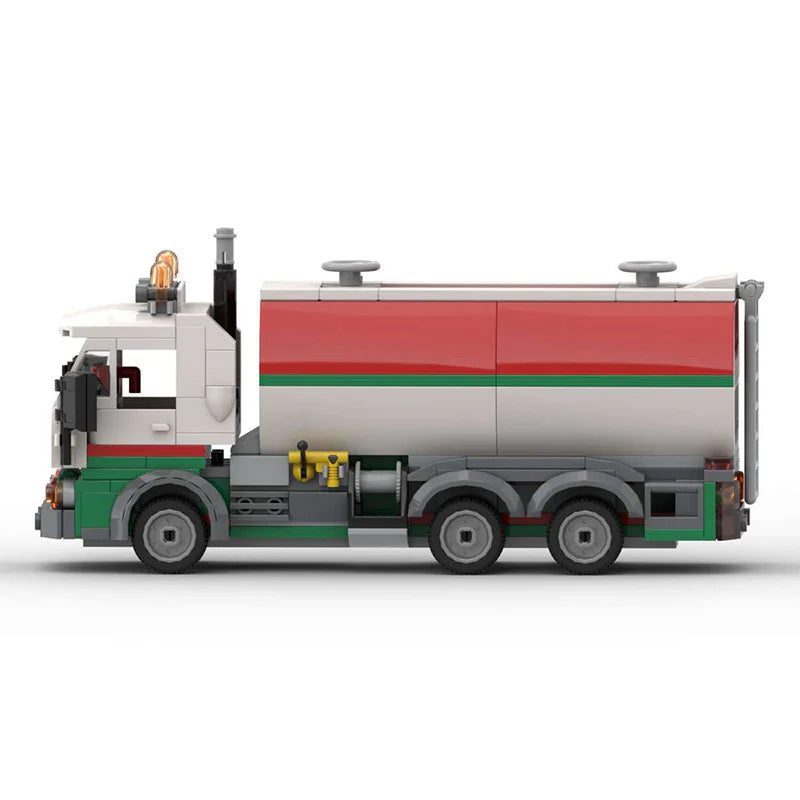 Oil Truck made from lego building blocks