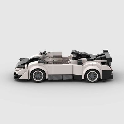 Pagani Zonda Roadster made from lego building blocks