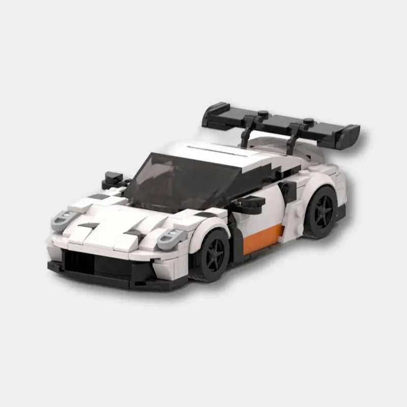 Porsche 911 992 GT3RS made from lego building blocks