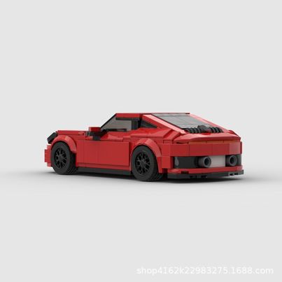 Porsche 911 992 GTS made from lego building blocks