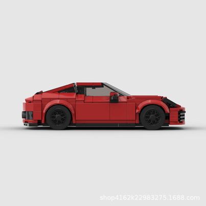 Porsche 911 992 GTS made from lego building blocks