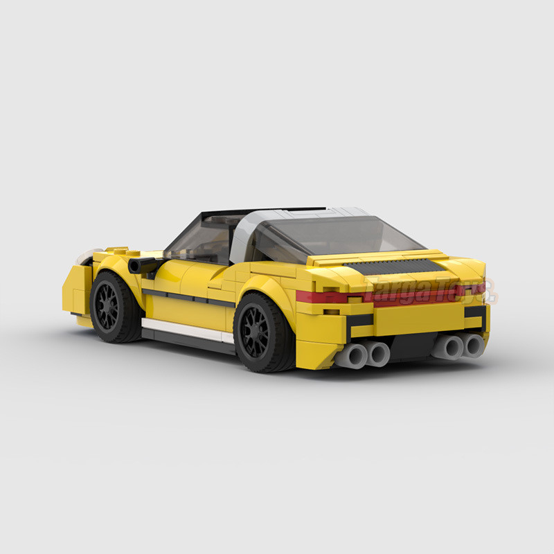 Porsche 911 992 Targa made from lego building blocks