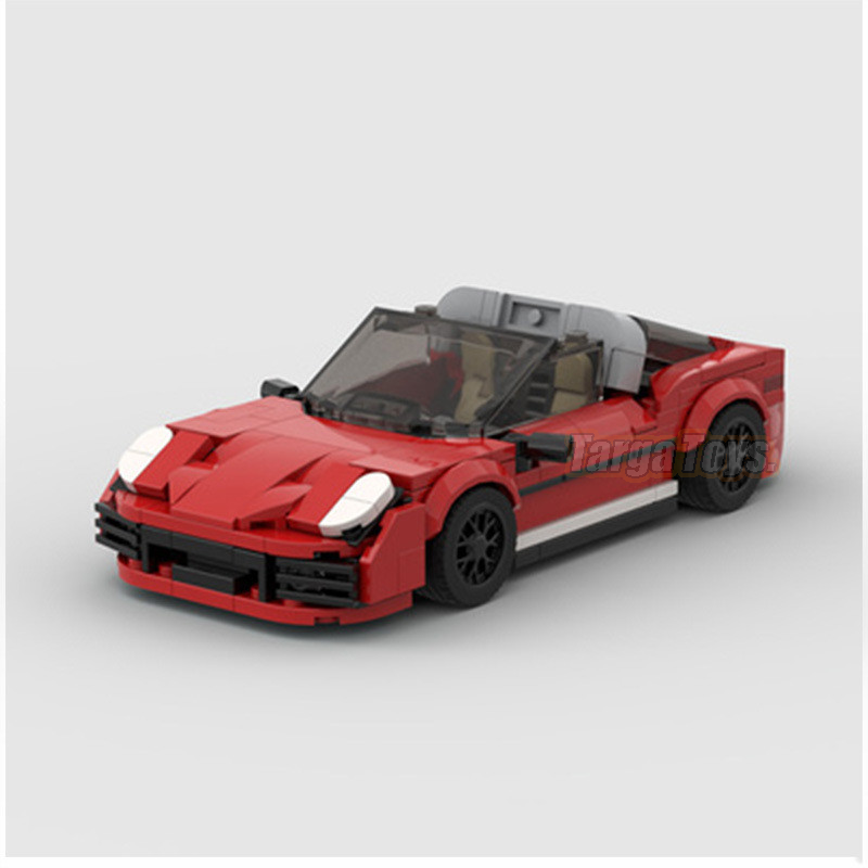 Porsche 911 992 Targa made from lego building blocks