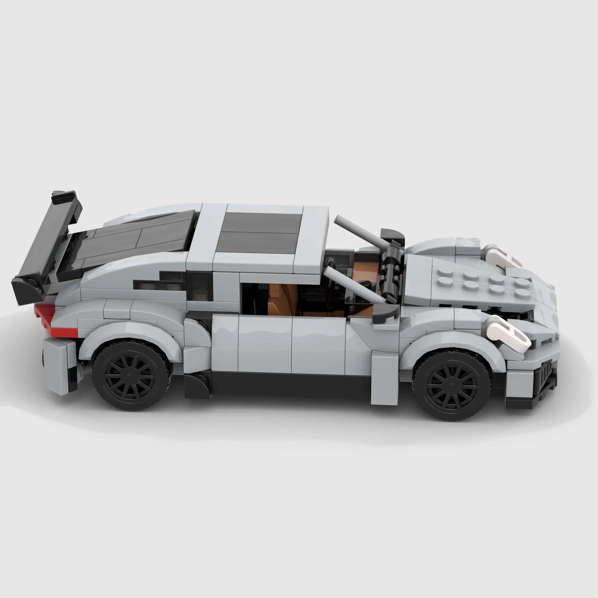 Porsche 911 992 Techart GT made from lego building blocks