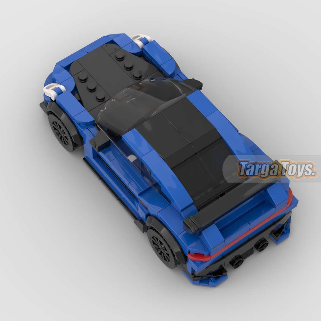 Porsche 911 992 Techart GT made from lego building blocks