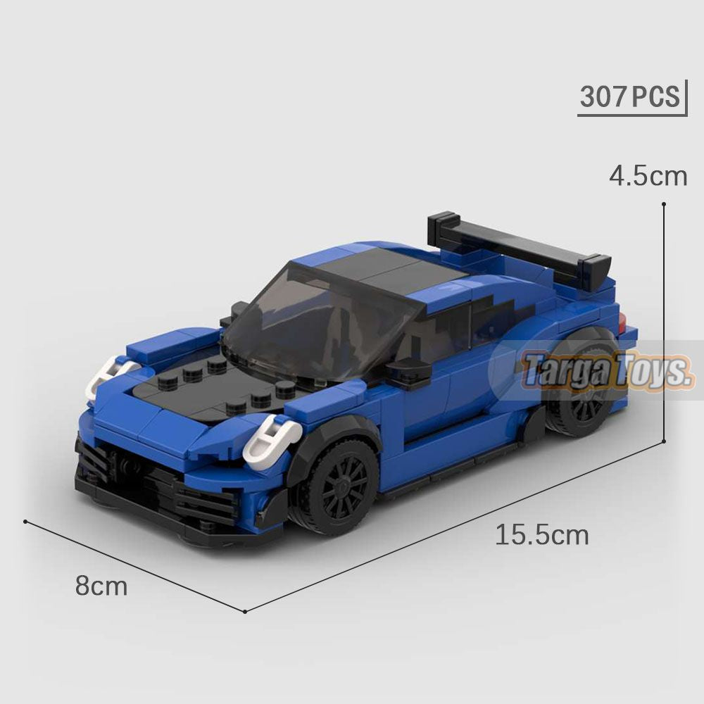 Porsche 911 992 Techart GT made from lego building blocks