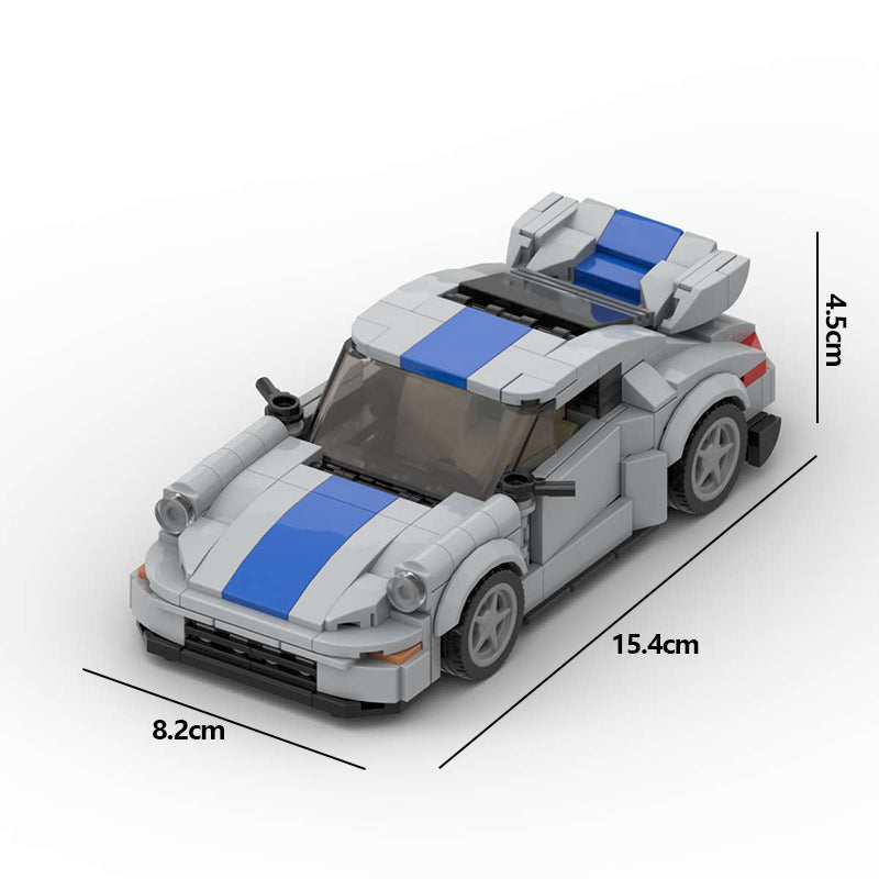 Porsche 911 Carrera RS Mirage made from lego building blocks