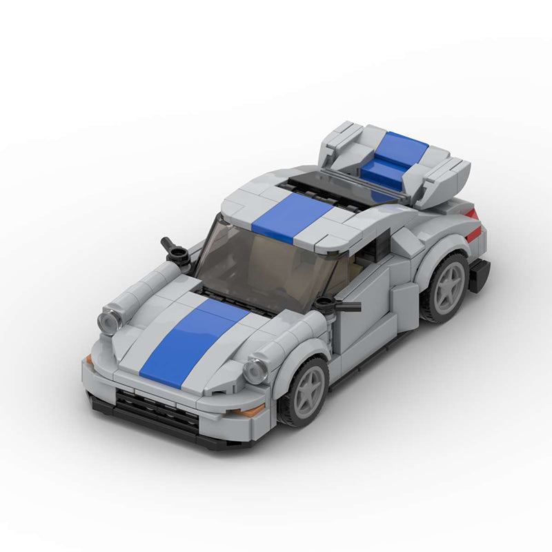 Porsche 911 Carrera RS Mirage made from lego building blocks