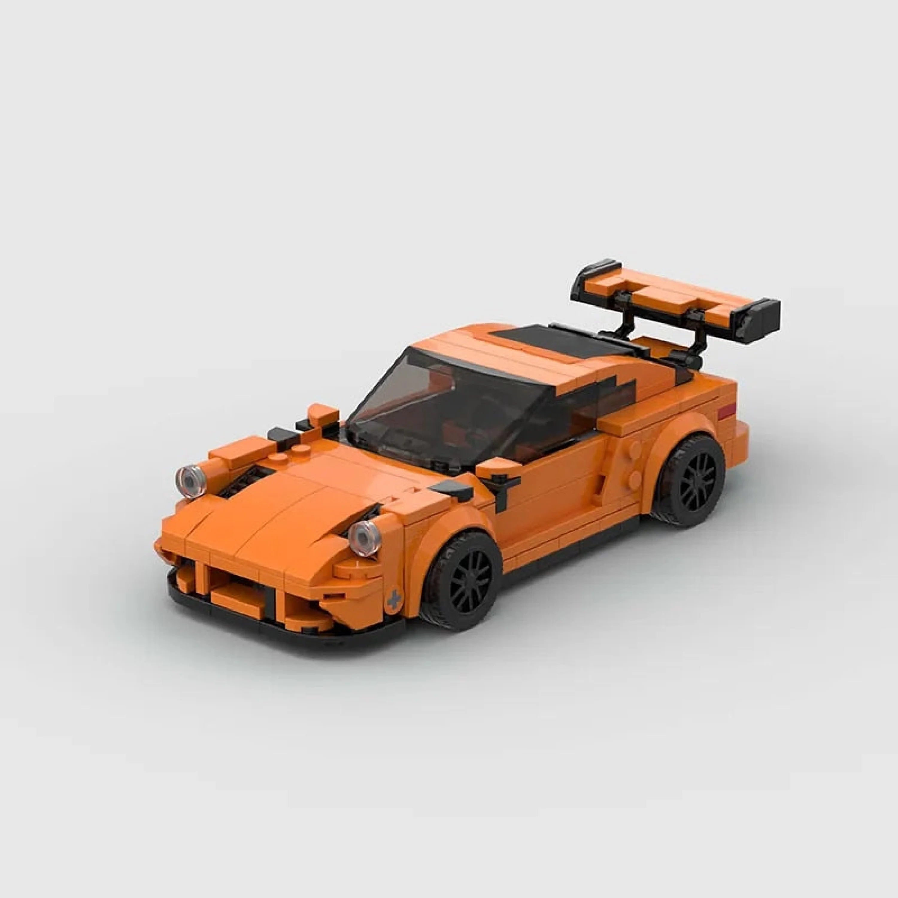Porsche 911 GT3 RS made from lego building blocks