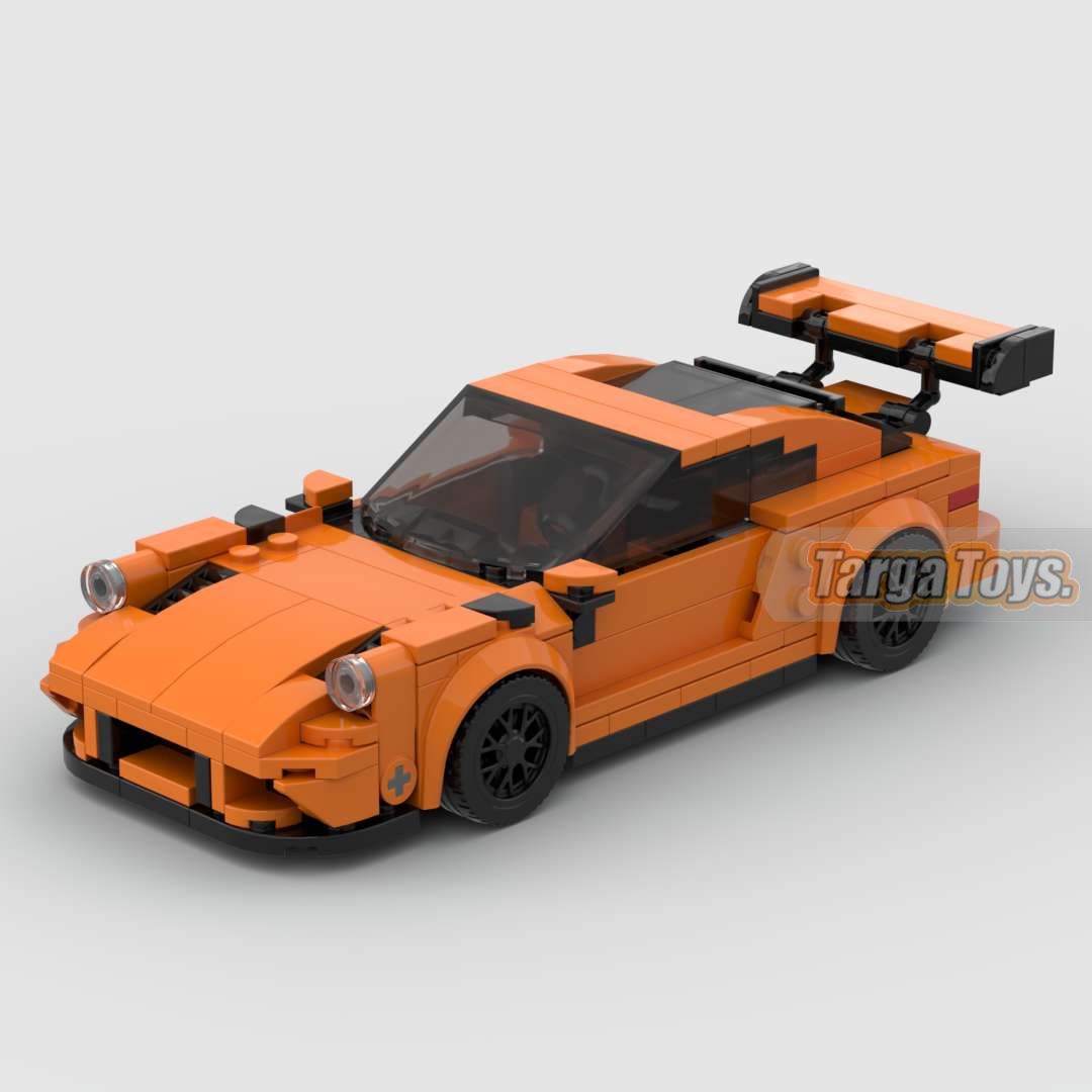 Porsche 911 GT3 RS made from lego building blocks