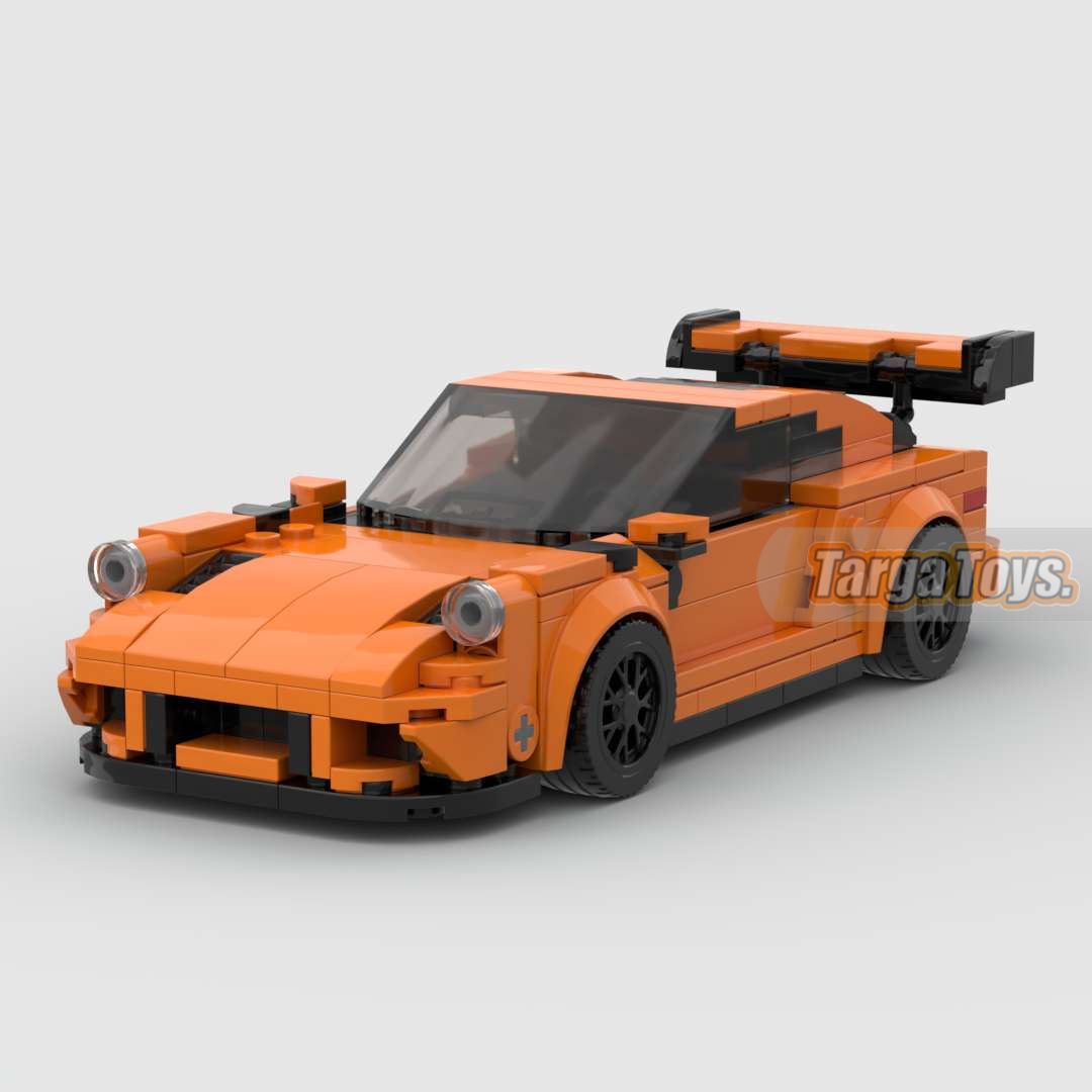 Porsche 911 GT3 RS made from lego building blocks