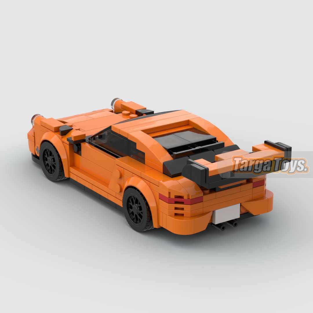 Porsche 911 GT3 RS made from lego building blocks