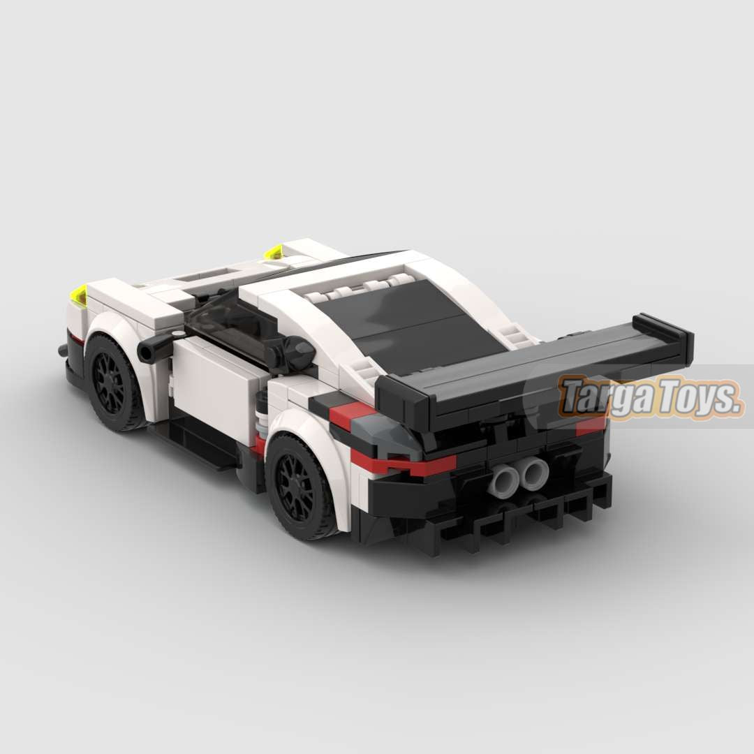 Porsche 911 GT3 RSR made from lego building blocks