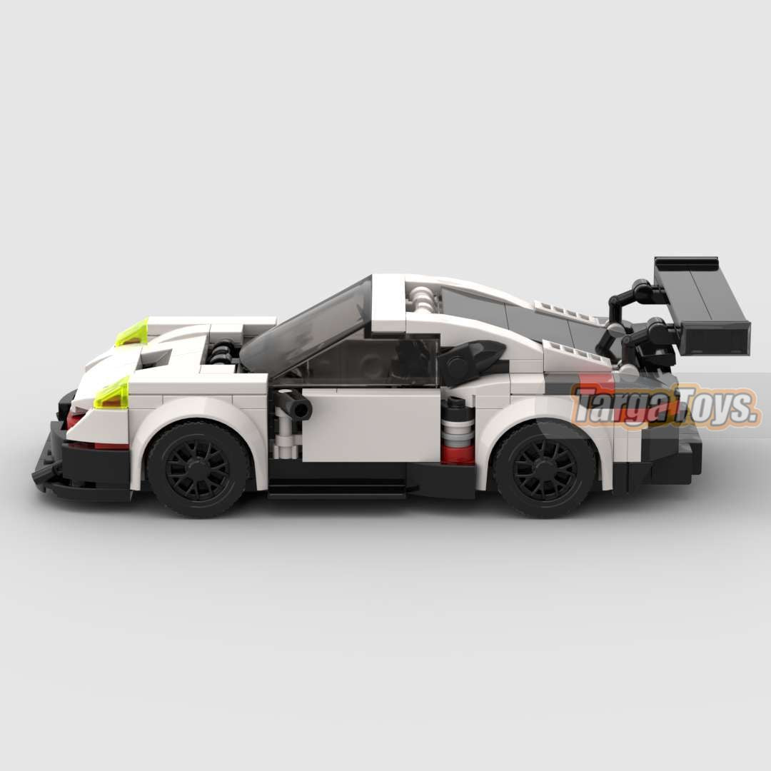 Porsche 911 GT3 RSR made from lego building blocks