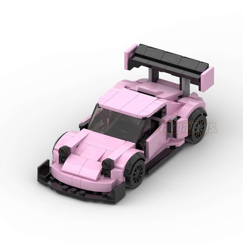 Porsche 911 Hoonipigasus Ken Block made from lego building blocks