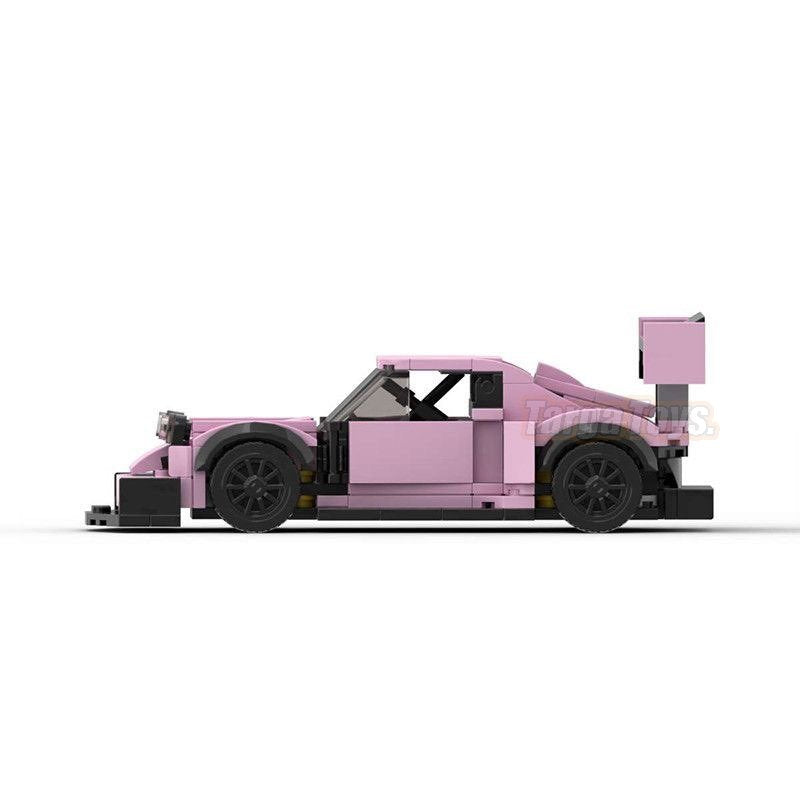 Porsche 911 Hoonipigasus Ken Block made from lego building blocks