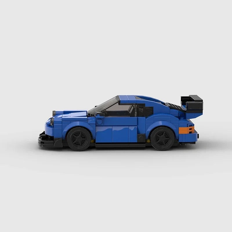 Porsche 911 RWB Widebody blue - Targa Toys - Lego building set