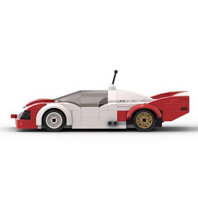 Porsche 956 Le Mans 1983 made from lego building blocks