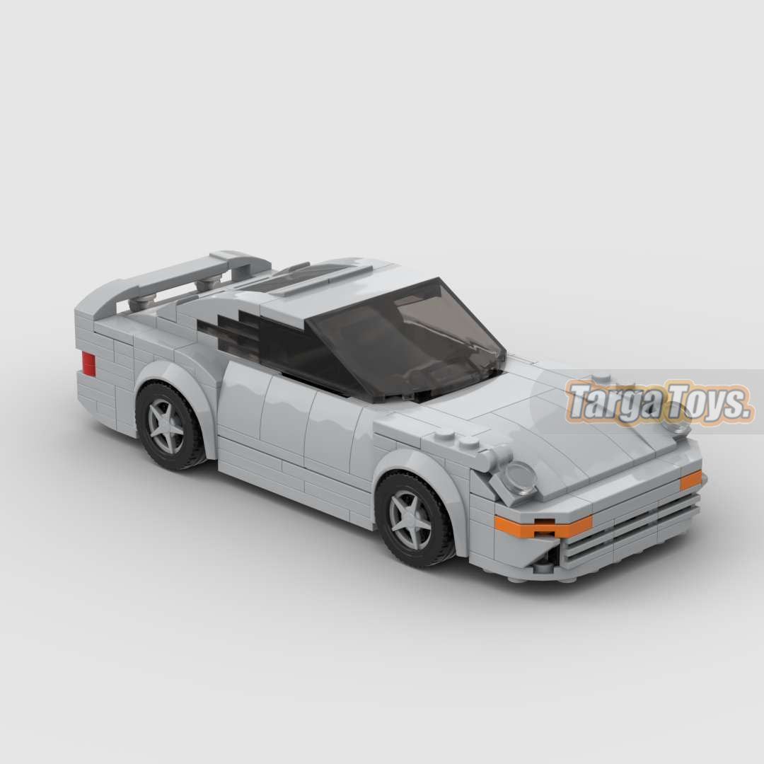 Porsche 959 made from lego building blocks