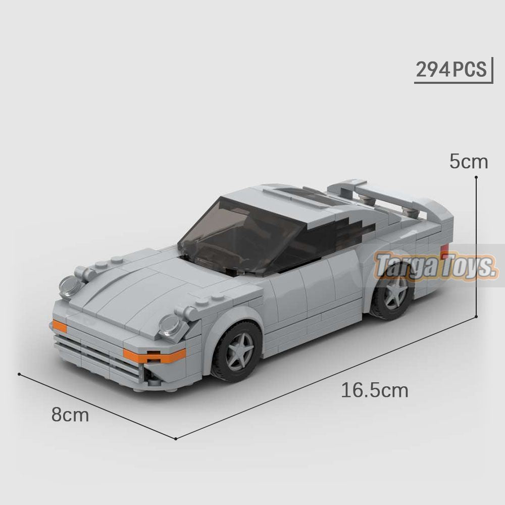 Porsche 959 made from lego building blocks