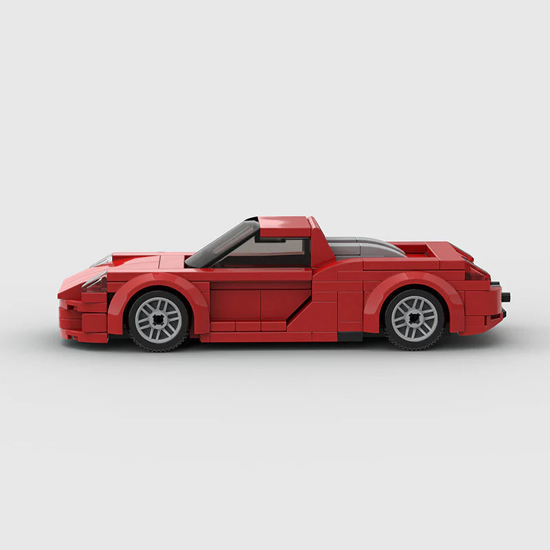 Porsche Carrera GT made from lego building blocks